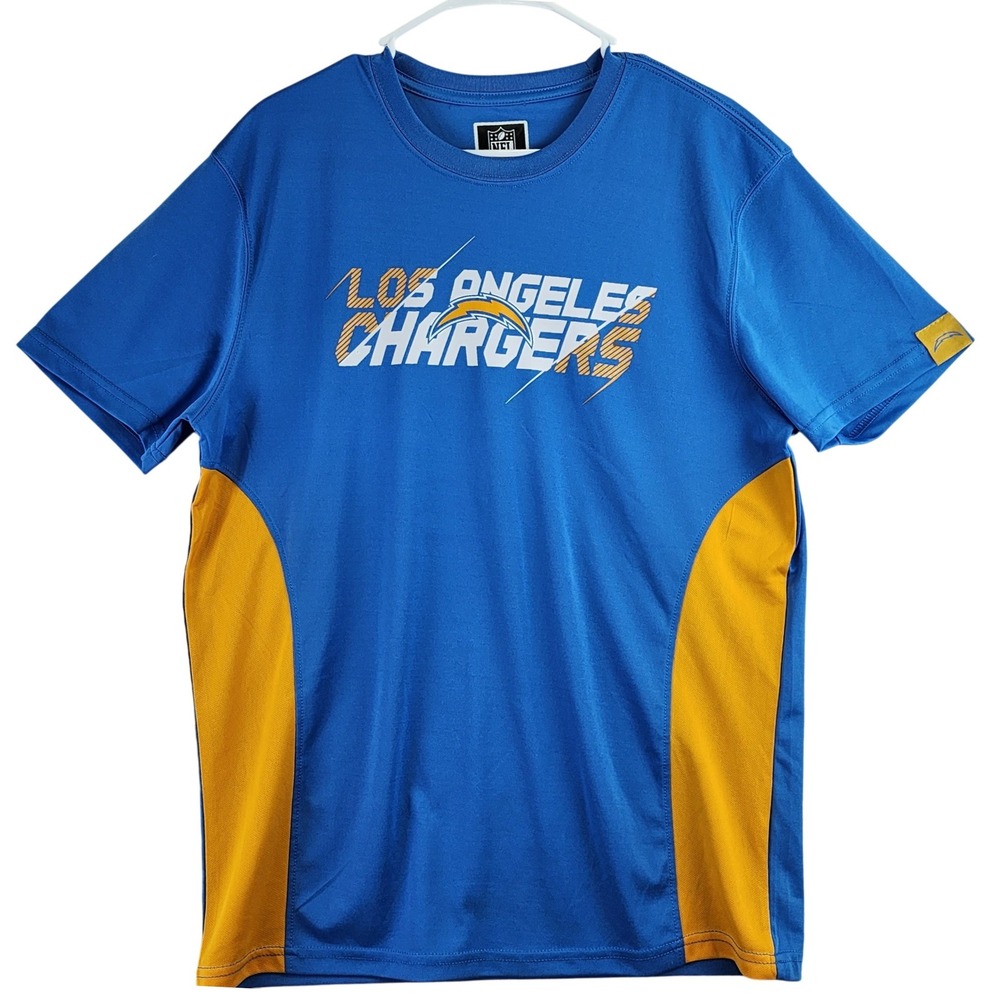 Los Angeles Chargers NFL Team Apparel T Shirt Mens L Blue Athletic Fan Gear